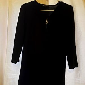 Mix and match 3for $ 10 Zip down front Dress shirt black